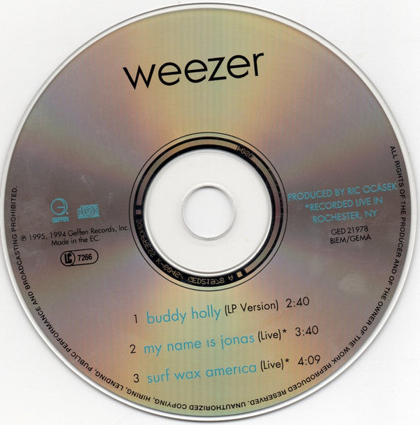 Weezer : Buddy Holly (CD, Maxi)