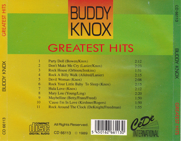 Buddy Knox : Greatest Hits (CD, Comp)
