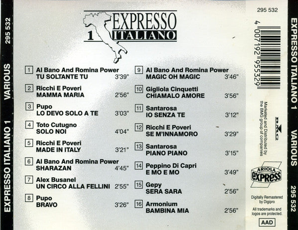 Various : Expresso Italiano 1 (CD, Comp)