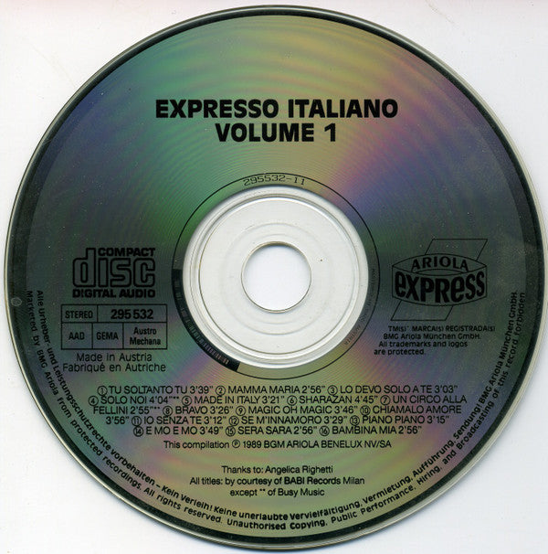 Various : Expresso Italiano 1 (CD, Comp)