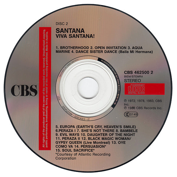 Santana : Viva Santana! (2xCD, Comp, RM)