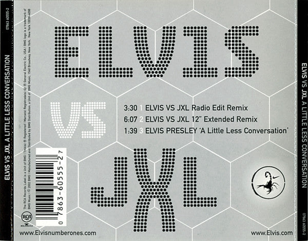 Elvis Presley vs. Junkie XL : A Little Less Conversation (CD, Single)