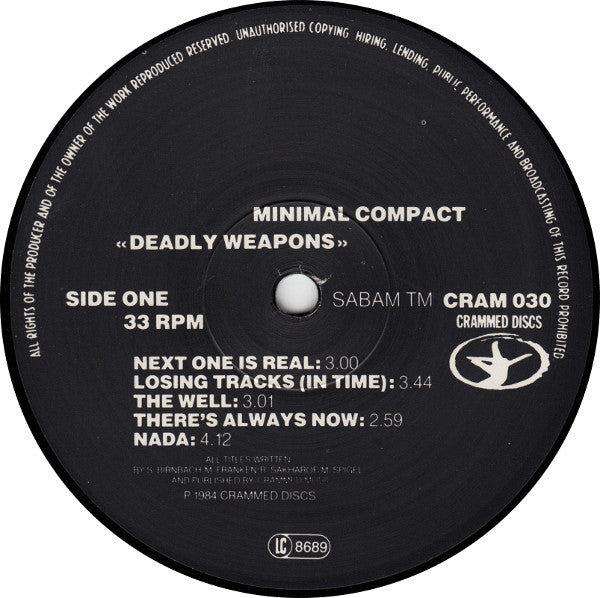 Minimal Compact : Deadly Weapons (LP, Album)