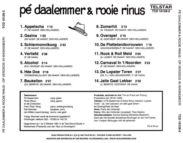 Pé Daalemmer & Rooie Rinus : Op Verziede In Waskemeer! (CD, Album)