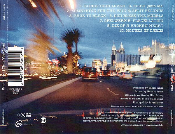 Zeromancer : Clone Your Lover (CD, Album, RP)