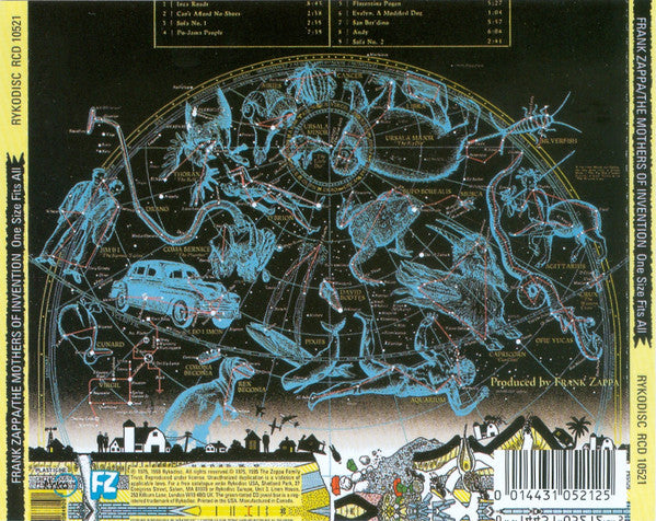 Frank Zappa And The Mothers : One Size Fits All (CD, Album, RE, RM, Dis)