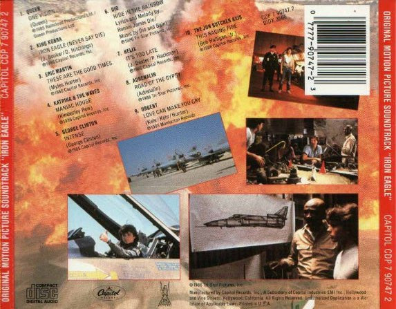 Various : Iron Eagle (Original Motion Picture Soundtrack) (CD, Album, Comp)