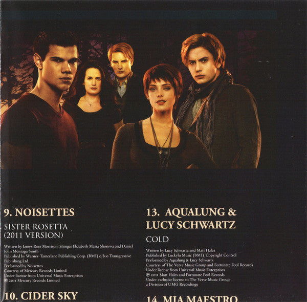 Various : The Twilight Saga: Breaking Dawn, Part 1 (Original Motion Picture Soundtrack) (CD, Comp)