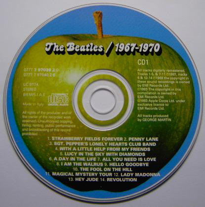 The Beatles : 1967-1970 (2xCD, Comp, RE, RM)
