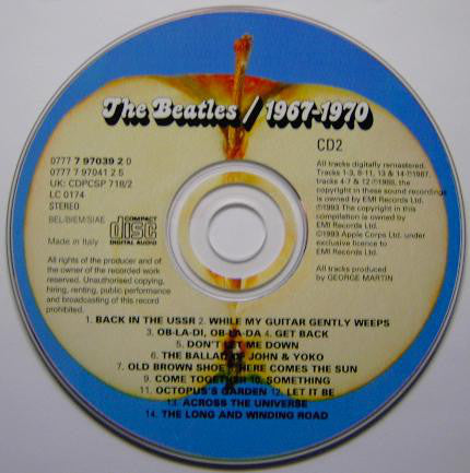 The Beatles : 1967-1970 (2xCD, Comp, RE, RM)