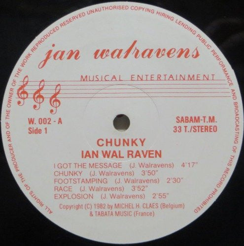 Ian Raven : Chunky (LP, Album)