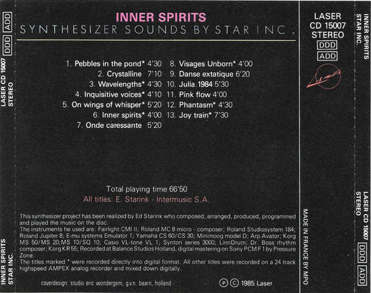 Star Inc. : Inner Spirits (CD, Album)
