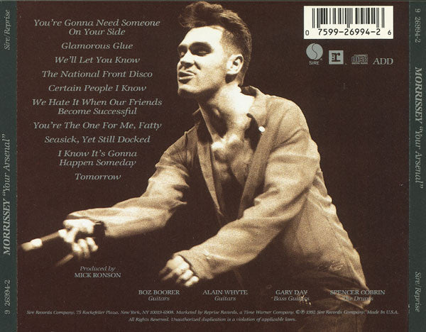 Morrissey : Your Arsenal (CD, Album, SRC)