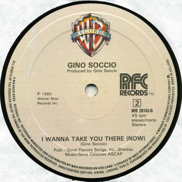 Gino Soccio : S-Beat / I Wanna Take You There (Now)  (12")
