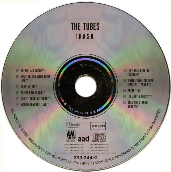 The Tubes : T.R.A.S.H. (Tubes Rarities And Smash Hits) (CD, Comp)