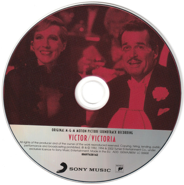 Henry Mancini, Leslie Bricusse : Victor/Victoria (Original M-G-M Motion Picture Soundtrack Recording) (CD, Album, RM)