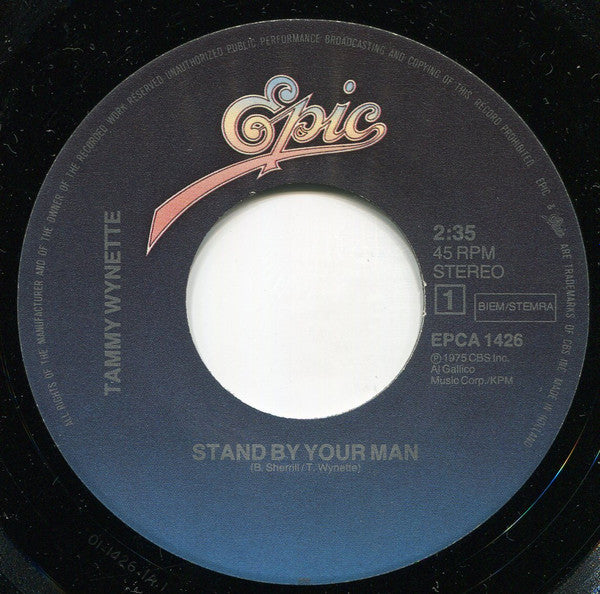 Tammy Wynette : Stand By Your Man / D.I.V.O.R.C.E. (7", RE)