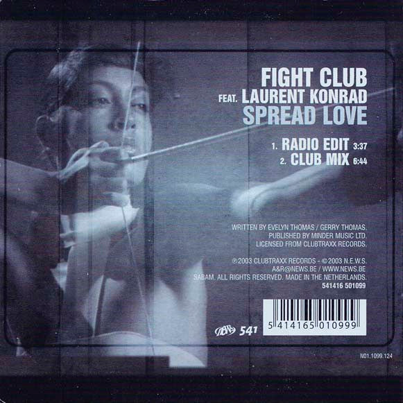 Fight Club Feat. Laurent Konrad : Spread Love (CD, Single)