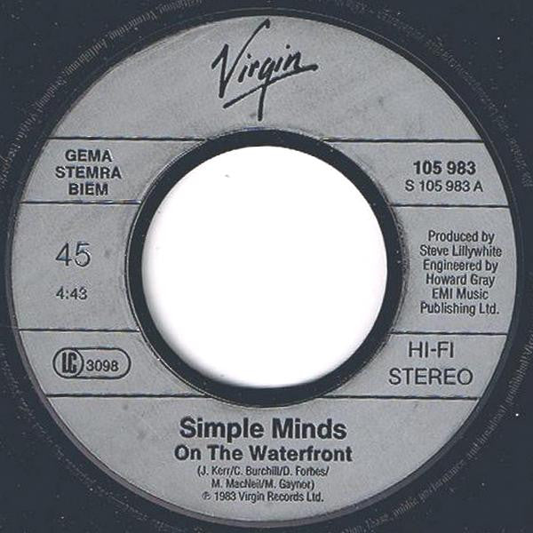 Simple Minds : Waterfront (7", Single)