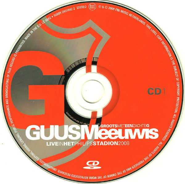 Guus Meeuwis : Groots Met Een Zachte G - Live In Het Philips Stadion 2008 (2xCD, Album)