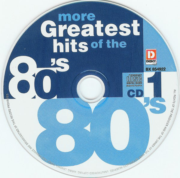 Various : More Greatest Hits Of The 80's (8xCD + Box, Comp)