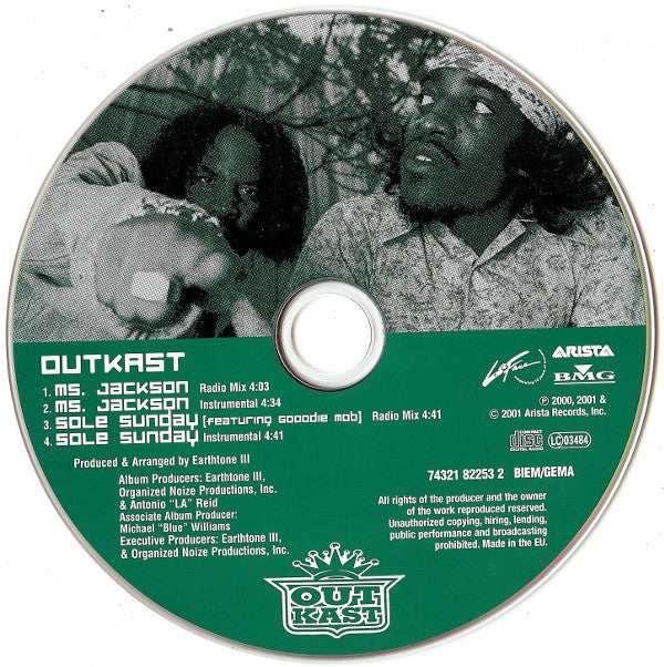 OutKast : Ms. Jackson (CD, Single)