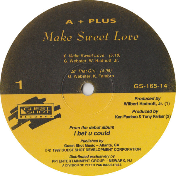 A+ Plus : Make Sweet Love (12", EP)