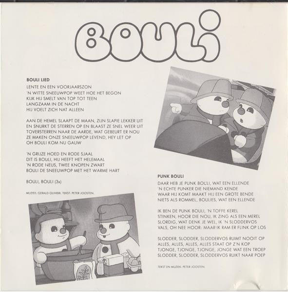 Various : Liedjes En Verhaaltjes Uit De TV-Serie Bouli Deel 1 (CD, Comp)