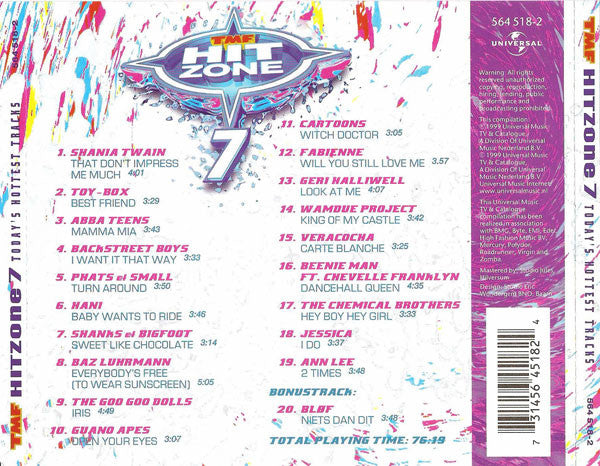 Various : TMF Hitzone 7 (CD, Comp)