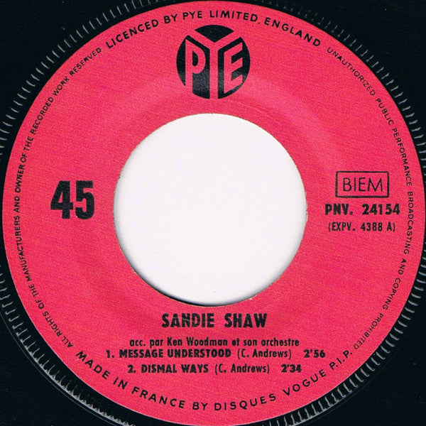 Sandie Shaw : Message Understood (7", EP)