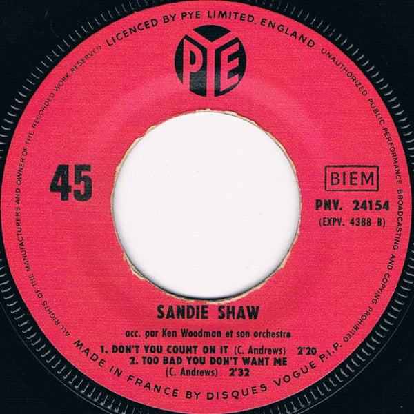 Sandie Shaw : Message Understood (7", EP)