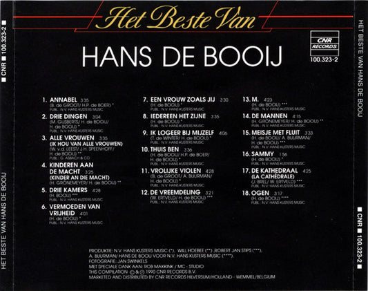Hans de Booy : Het Beste Van Hans De Booij (CD, Comp)
