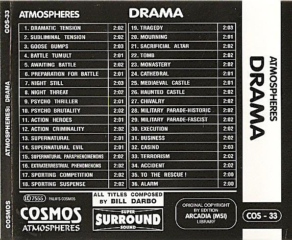 Bill Darbo : Atmospheres: Drama (CD, Comp)