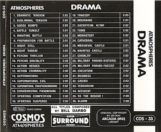 Bill Darbo : Atmospheres: Drama (CD, Comp)