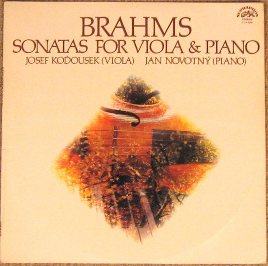 Johannes Brahms, Josef Koďousek, Jan Novotný : Sonatas For Viola & Piano (LP)