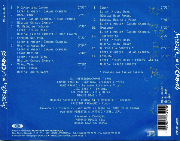 Mercúrioucromos : Mercúrioucromos (CD, Album)