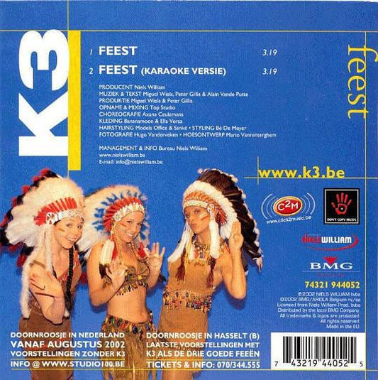 K3 : Feest (CD, Single)