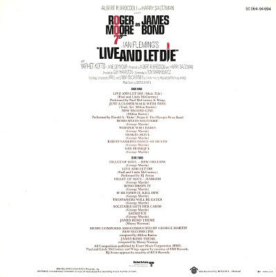 Various : Live And Let Die (Original Motion Picture Soundtrack) (LP, Album, Gat)