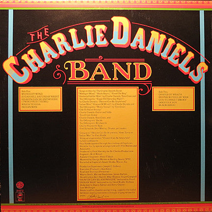 The Charlie Daniels Band : Midnight Wind (LP, Album, RE)