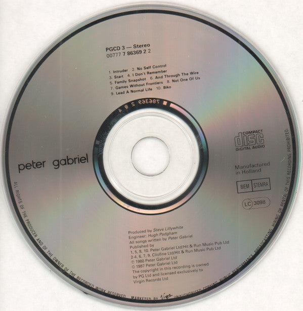 Peter Gabriel : Peter Gabriel (CD, Album, RE)