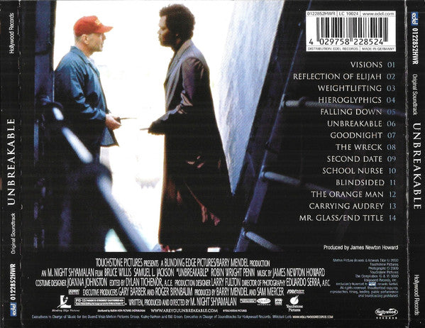 James Newton Howard : Unbreakable (Original Motion Picture Score) (CD, Album)