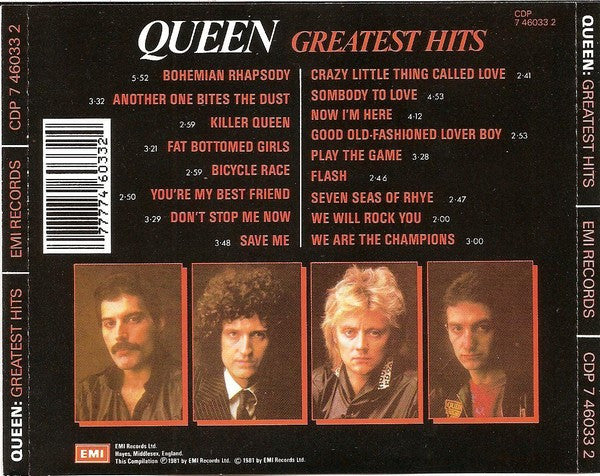 Queen : Greatest Hits (CD, Comp, RE)