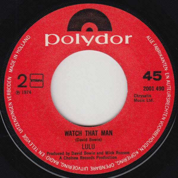 Lulu : The Man Who Sold The World / Watch That Man (7", Single)