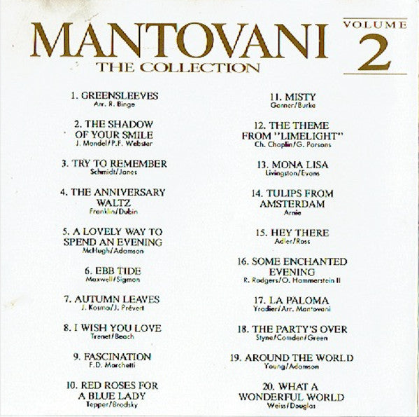 Mantovani And His Orchestra : Mantovani - The Collection Volume 2 (CD, Comp)