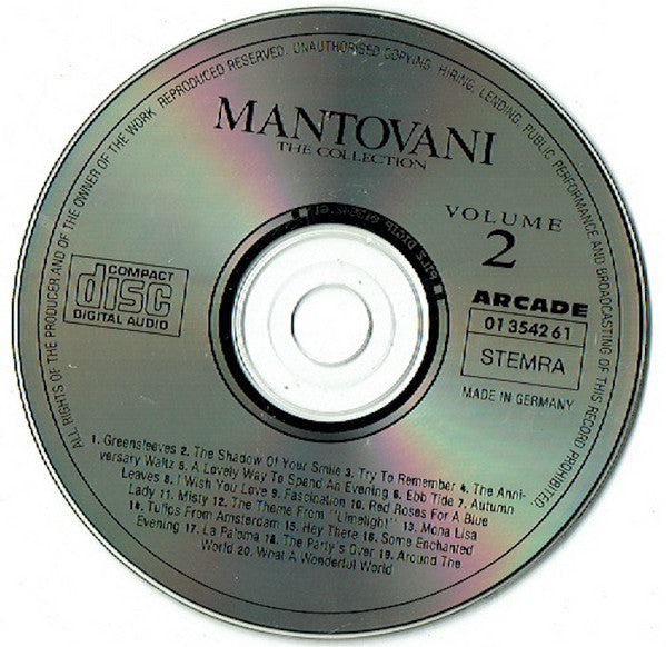 Mantovani And His Orchestra : Mantovani - The Collection Volume 2 (CD, Comp)