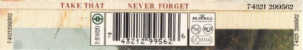 Take That : Never Forget (CD, Single, CD1)