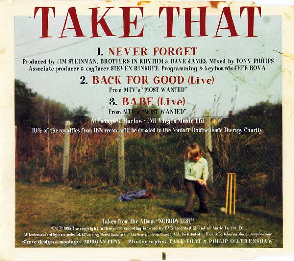 Take That : Never Forget (CD, Single, CD1)