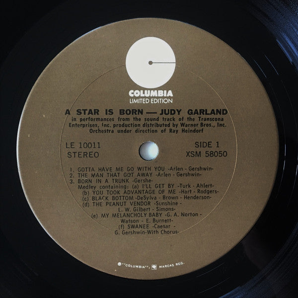 Judy Garland : A Star Is Born (LP, Album, RE)