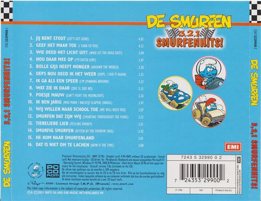 The Smurfs (2) : 3,2,1 Smurfenhits! (CD, Comp + CD-ROM)