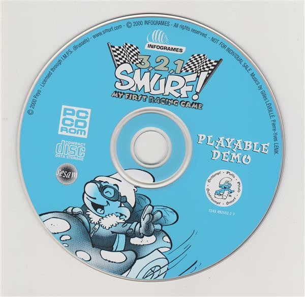 The Smurfs (2) : 3,2,1 Smurfenhits! (CD, Comp + CD-ROM)